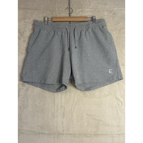 Bear Bottom Mens XXL Shorts Grey Cotton Blend Elastic Waist Drawstring Stretch - Picture 1 of 6